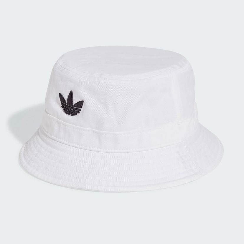 Klobuk adidas Performance White Trefoil Bucket Hat Bela | JC6044