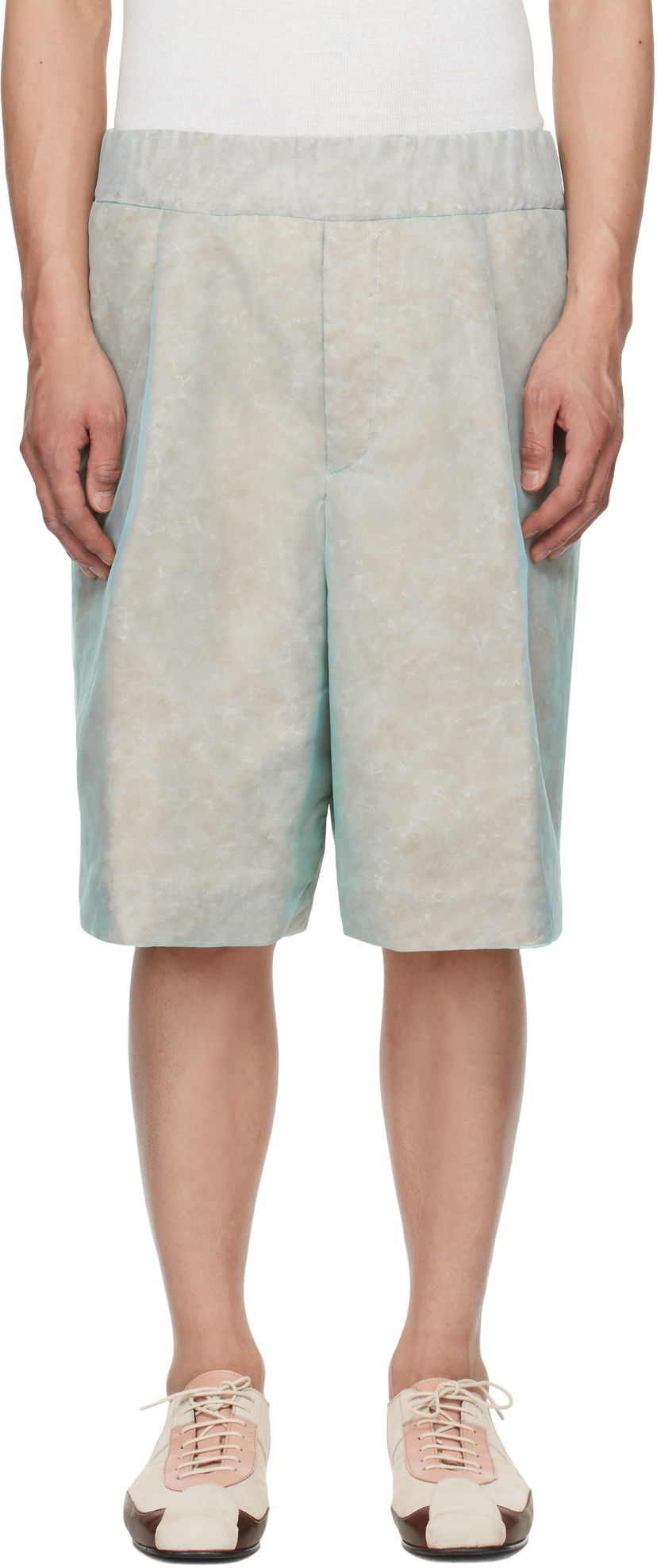 Kratke hlače Dries Van Noten Dries Van Noten Layered Shorts Modra | 251-020952-1501