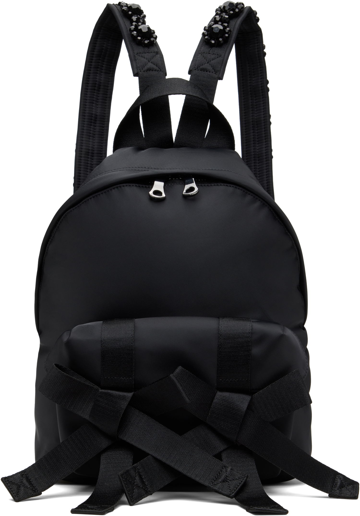 Nahrbtnik Simone Rocha Simone Rocha Beaded Utility Bow Backpack Črna | BAG179TB-M 0761, 0