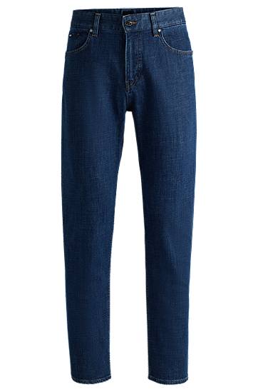 Kavbojke BOSS Regular Fit Stretch Denim Jeans Modra | 50528266