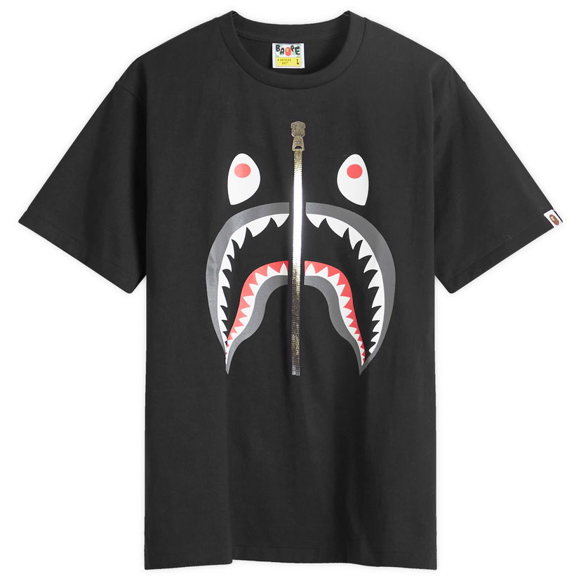 Majica BAPE A Bathing Ape Men's Shark T-Shirt in Black, Size Large | END. Clothing Črna | 001TEK301003M-BLK