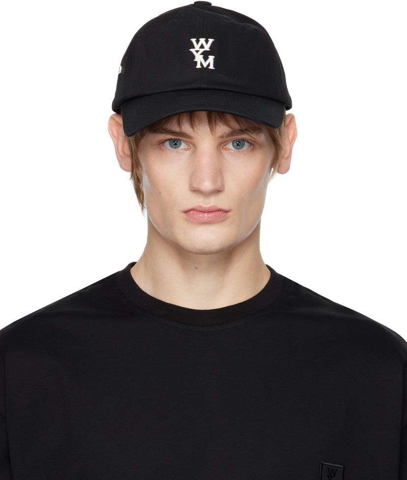 Kapa WOOYOUNGMI Logo Ball Cap Črna | W243AC51