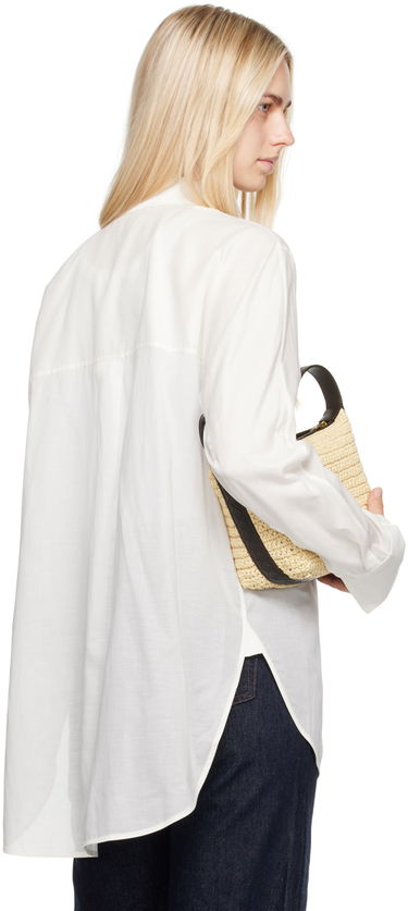 Srajce TOTEME Women's Droptail Shirt Bela | 243-WRT2522-FB0238, 2