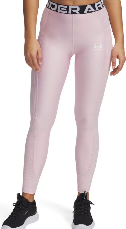 Pajkice Under Armour Under Armour HeatGear Rib Leggings Roza | 1388693-647