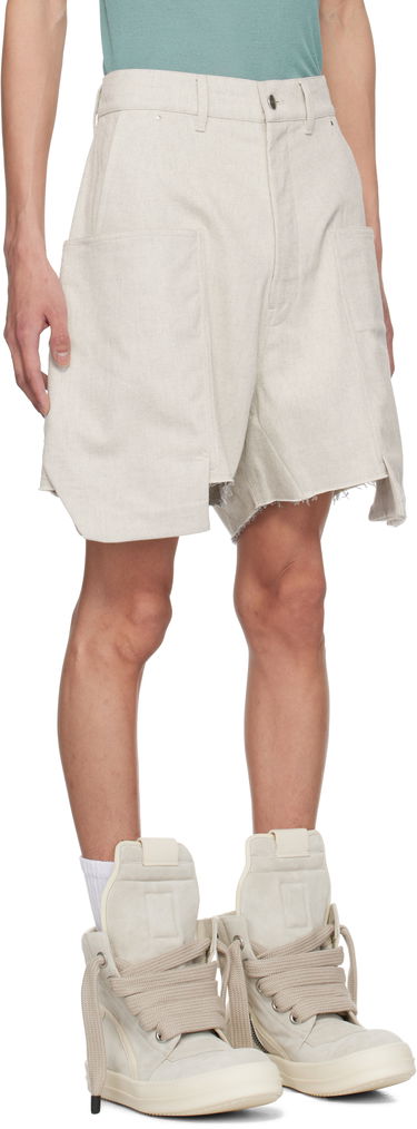 Kratke hlače Rick Owens Rick Owens Hollywood Stefan Cargo Shorts Bež | RU01E5382 DRD, 1