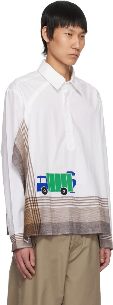 Srajce Craig Green Craig Green Long Sleeve Handkerchief Shirt Bela | CGSS25CWOSHI62, 1