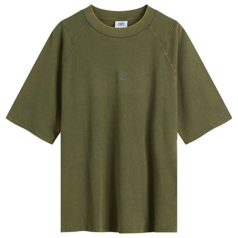 Majica Umbro Washed High Neck Boxy T-Shirt Zelena | 66637U-NC3