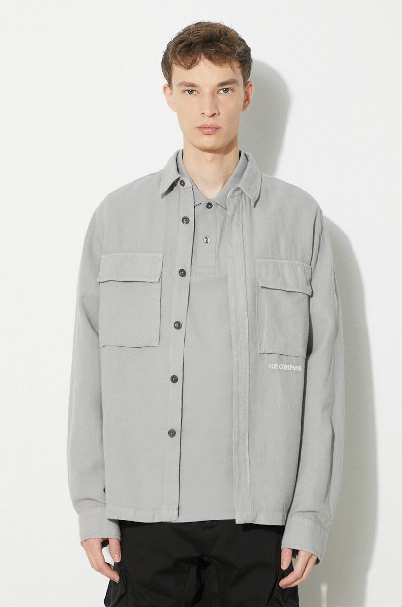 Srajce C.P. Company Broken Shirt Siva | 16CMSH159A006501G