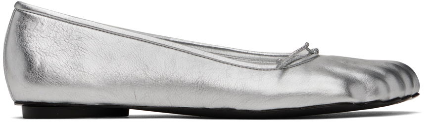 Superge in čevlji Balenciaga Anatomic Ballerina Flats "Silver" Kovinski | 714260 WBFA1, 0