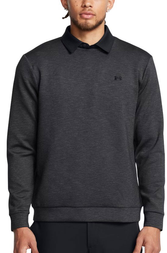 Pleteni pulover Under Armour Drive Midlayer Crew Sweatshirt Črna | 1387122-001