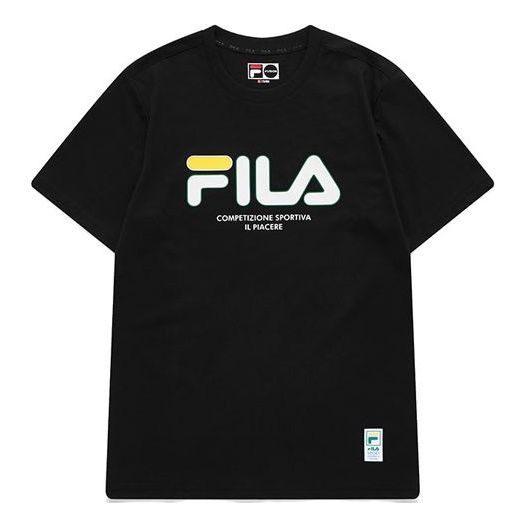 Majica FILA Fusion Logo Athleisure Short Sleeve T-Shirt Črna | T11M122102F-BK