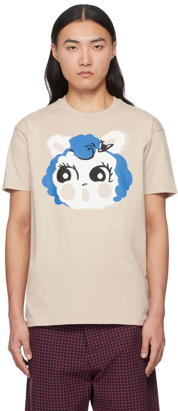 Majica Vivienne Westwood Molly T-Shirt Bež | 3G01001N-J001M-