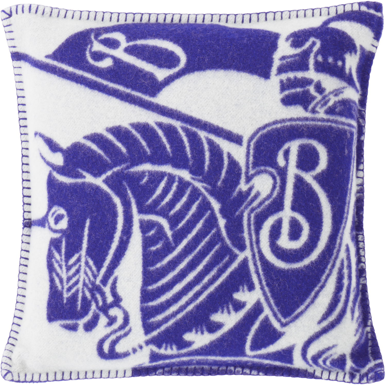 Home decor Burberry Burberry EKD Wool Throw Pillow Lila | 8079281, 0