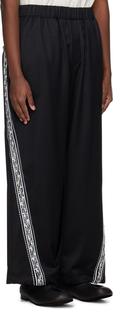 Trenirka ADER ERROR Embroidered Side Stripe Trousers Črna | BN01SSBT0105BK, 1