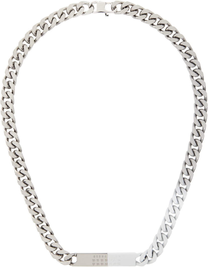 Ogrlica Maison Margiela MM6 Maison Margiela Chain Necklace with Numbers Pendant Kovinski | SM6UU0033 P8339