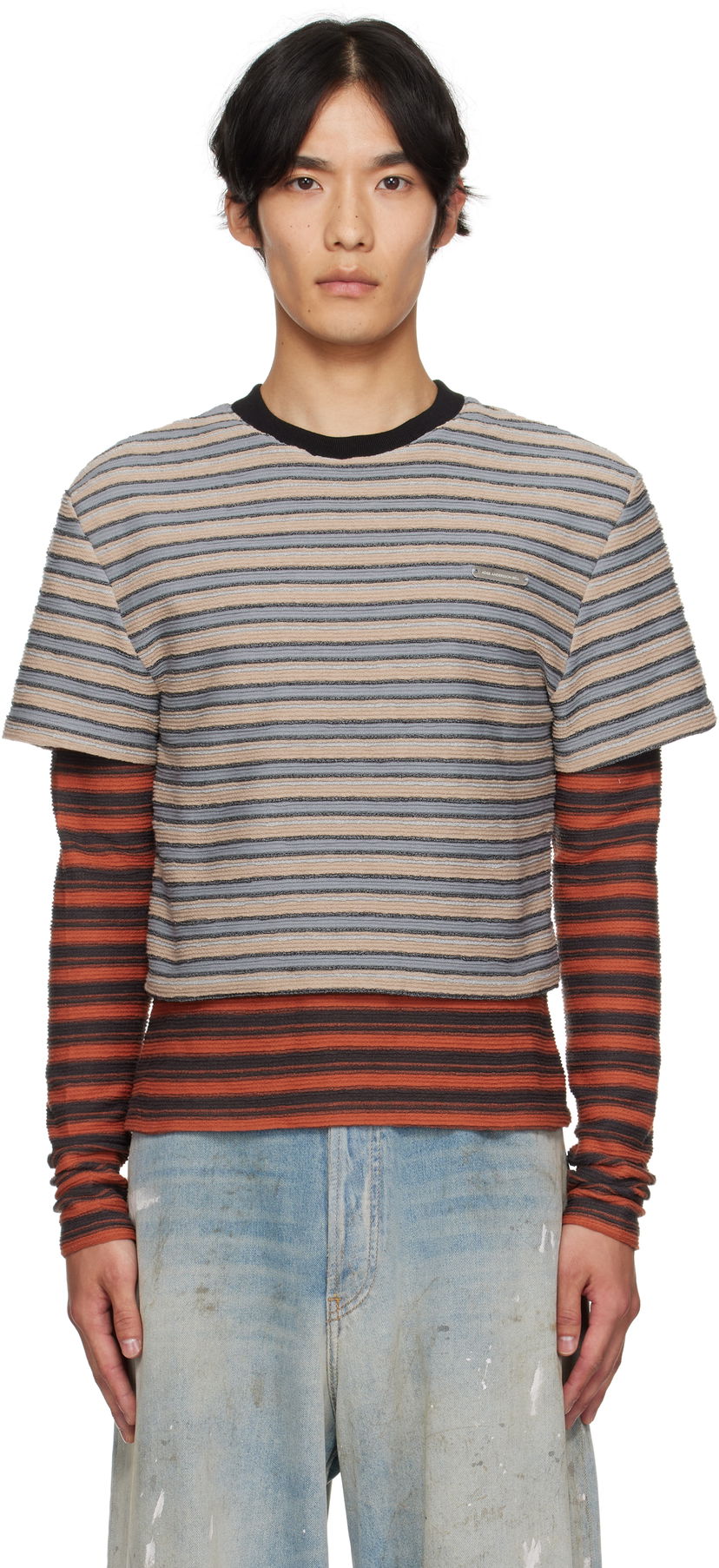Majica Andersson Bell Andersson Bell Striped Long Sleeve T-Shirt Bež | atb1335w