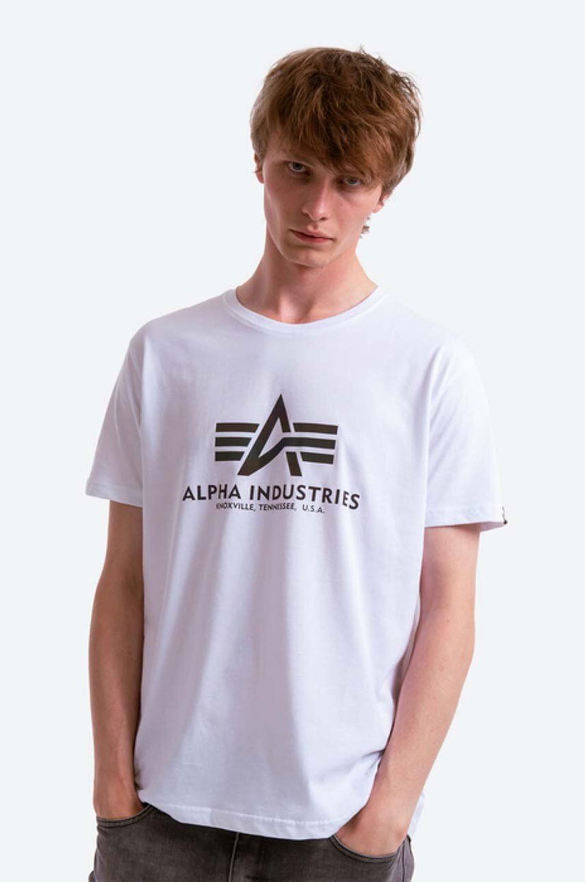 Majica Alpha Industries Reflective Logo Graphic T-Shirt Bela | 100501RR.09