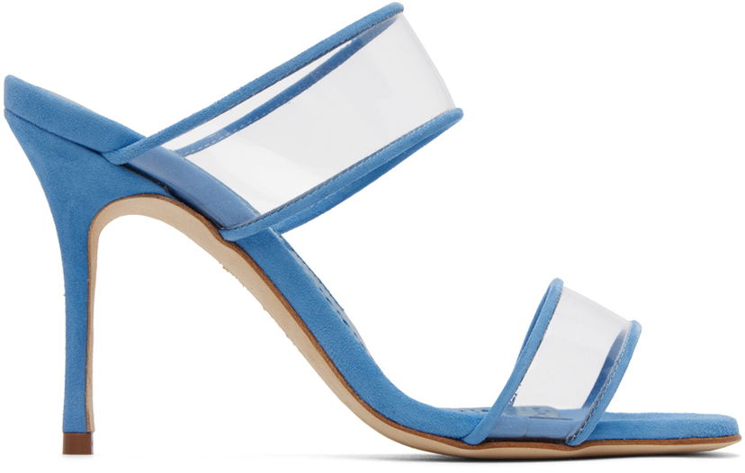 Modni dodatki Manolo Blahnik Manolo Blahnik INVYMU Heeled Sandals Modra | 422-1416
