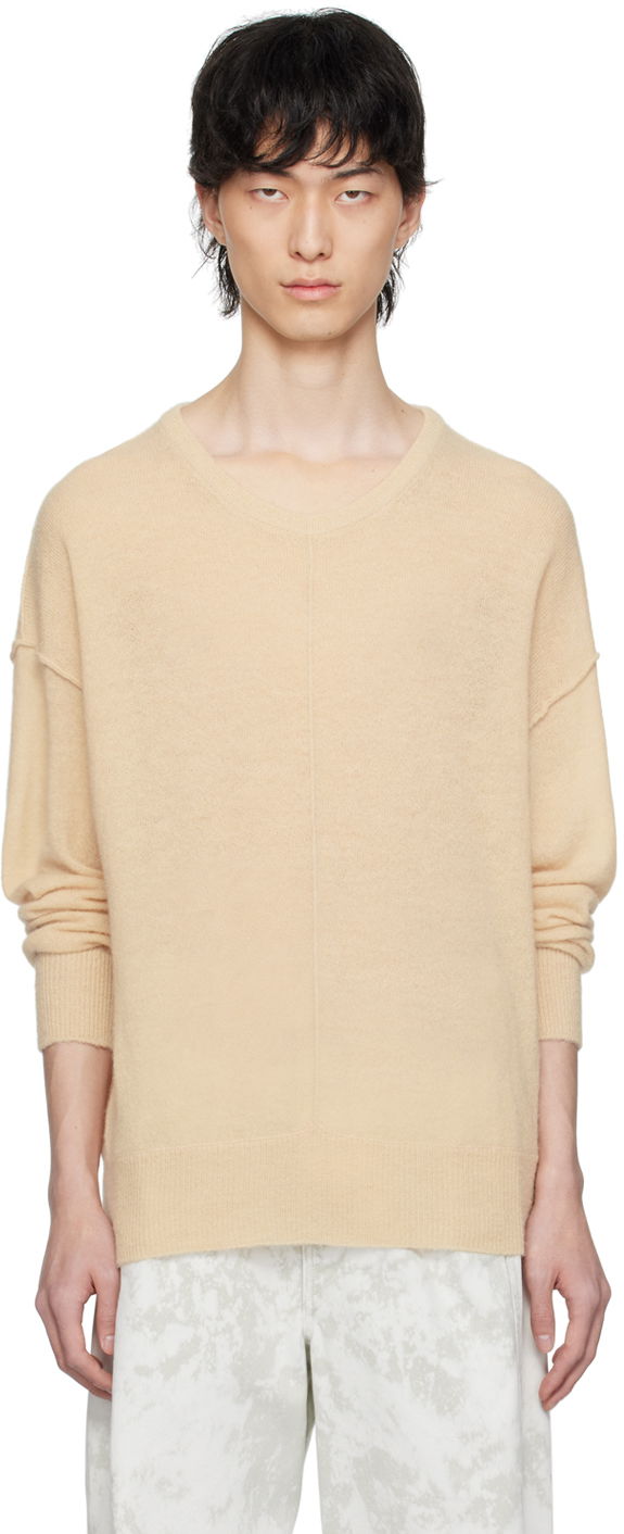 Pleteni pulover LEMAIRE Light Knit Sweater Bež | TO1202 LK1019