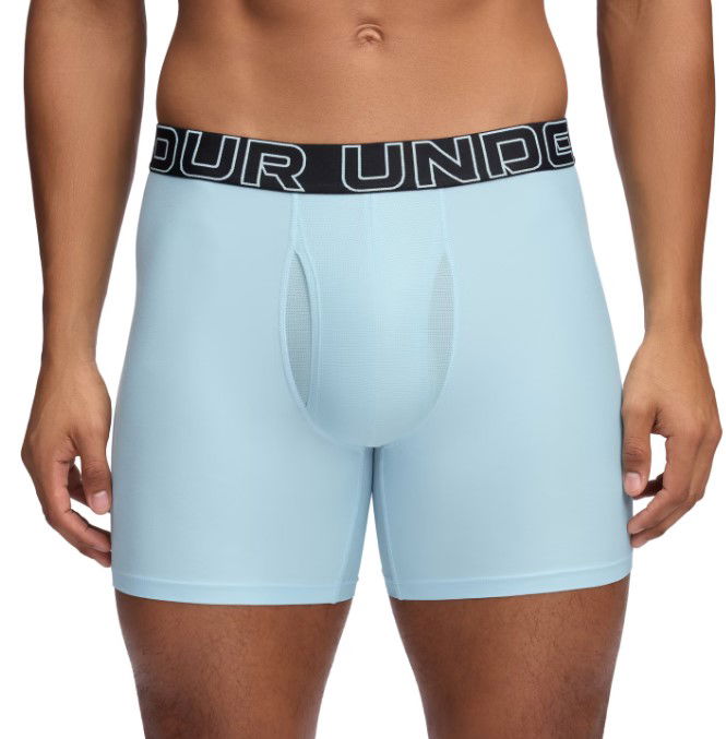 Boksarice Under Armour Under Armour Performance Tech 6in Boxer Briefs - 3 Pack Modra | 1383878-494, 1