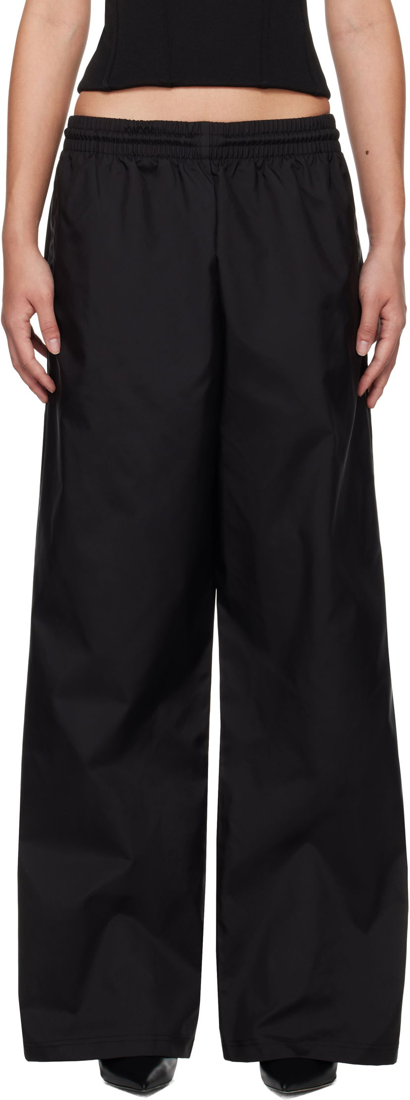 Trenirka WARDROBE.NYC WARDROBE.NYC Utility Track Trousers Črna | W2225F24NY
