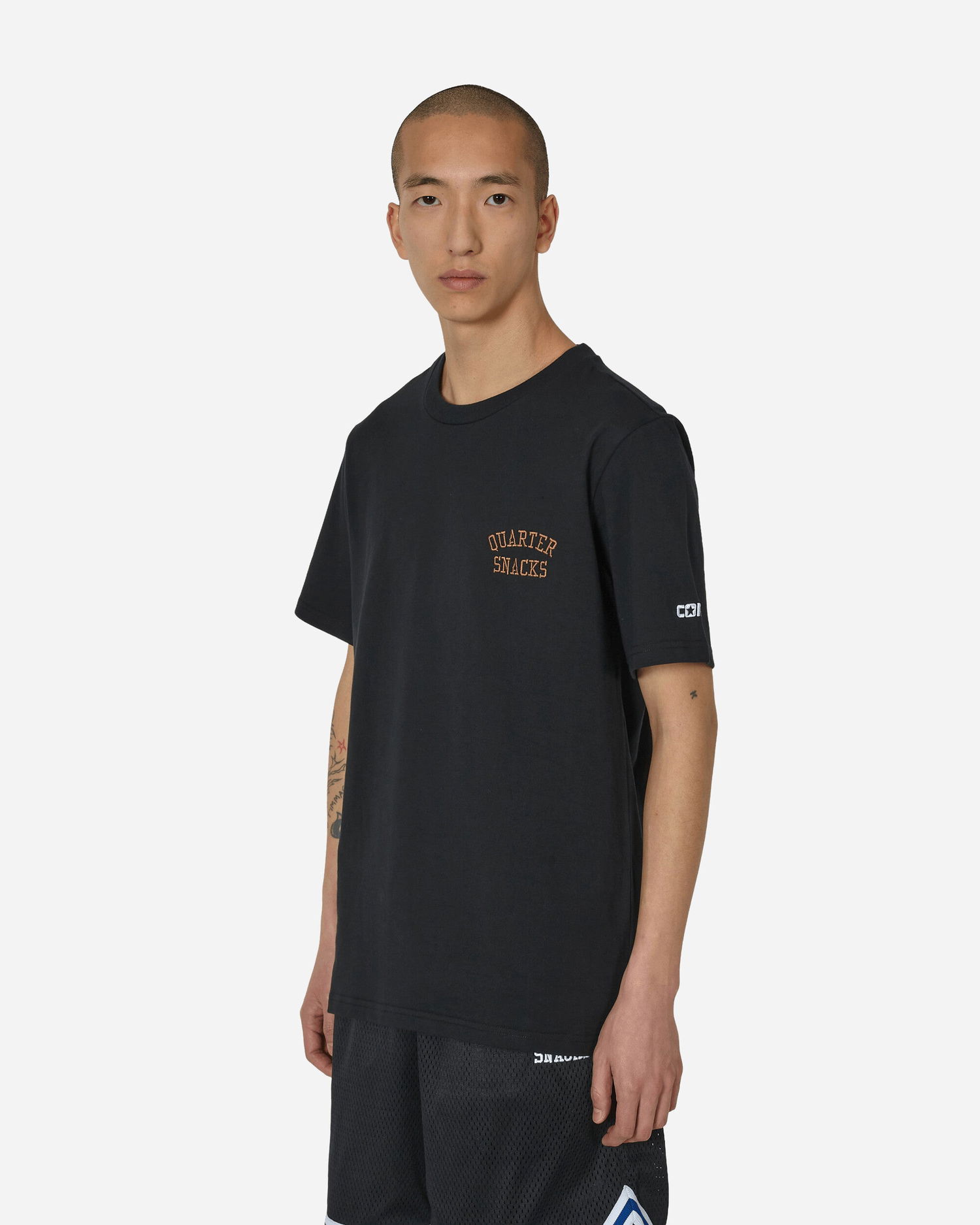 Majica Converse QUARTERSNACKS x TEE Črna | 10026954-A01, 1