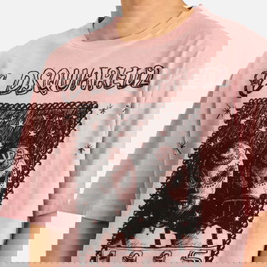 Majica DSQUARED2 Dsquared2 Loose Fit Graphic T-Shirt Roza | S71GD1555-D20035-235, 5