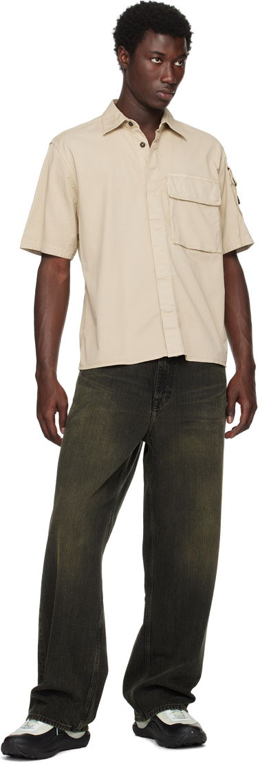 Srajce Stone Island Supima Cotton Twill Stretch-TC Shirt Bež | K2S15 1100007 S0010, 4