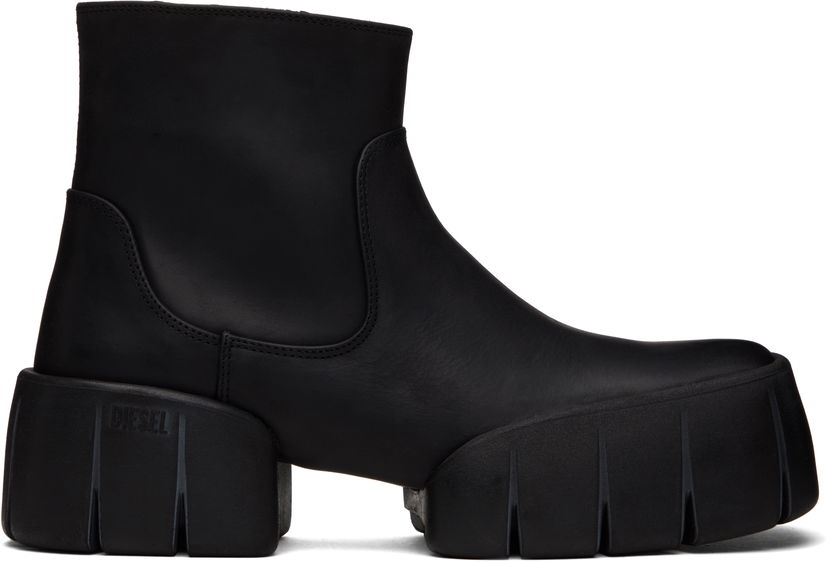 Superge in čevlji Diesel D-Tex Chunky Platform Ankle Boots Črna | Y03786-P7389-T8013