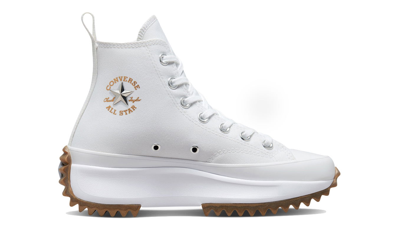 Superge in čevlji Converse Run Star Hike Platform Metallic Details Bela | A01312C, 1