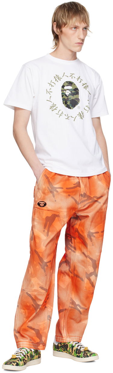 Cargo hlače AAPE by A Bathing Ape AAPE by A Bathing Ape Camo Cargo Pants Oranžna | AAPPTMA682XAMBGE, 3
