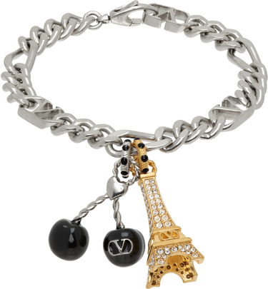 Zapestnica Valentino Valentino Garavani Chez Valentino Eiffel Tower Charm Bracelet Kovinski | 7Y2J0AL3VTI, 0