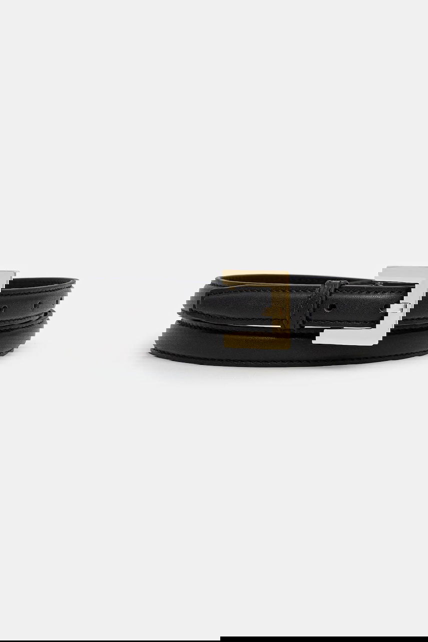 Pasovi Anine Bing Anine Bing Nicola Leather Belt Črna | A.12.2178, 0