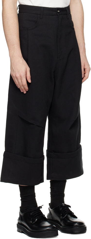 Hlače ADER ERROR Trousers With Cuffed Hems Črna | BN01FWBT0102BK, 1