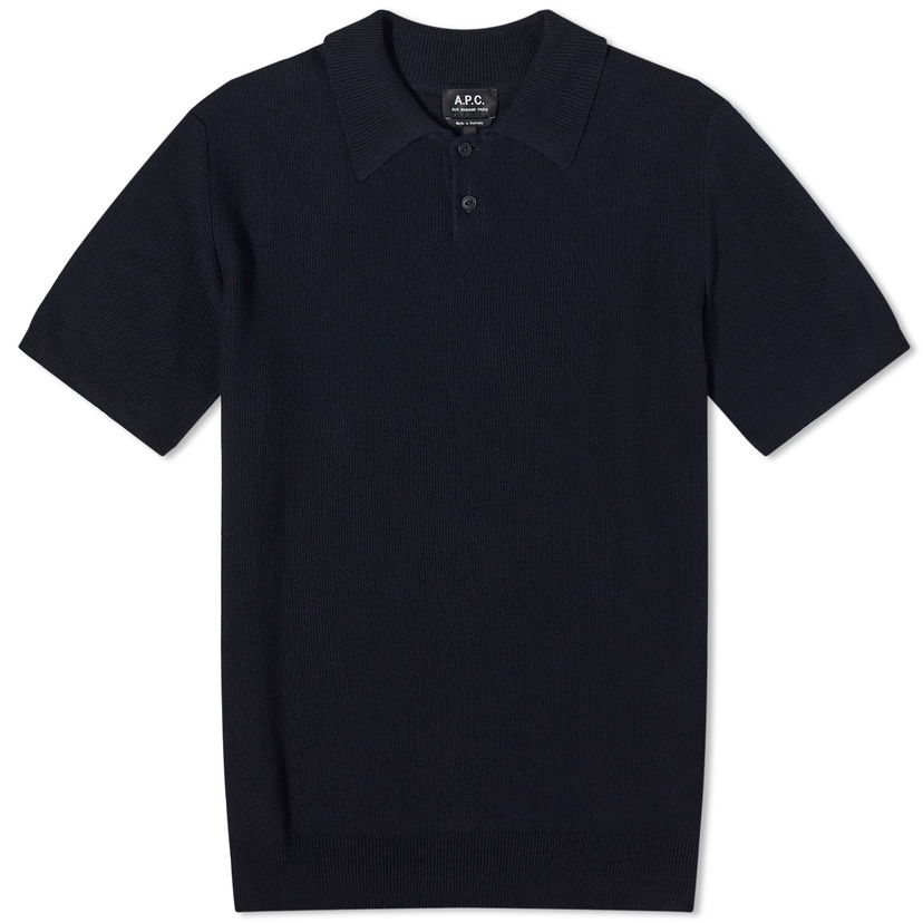 Polo majica A.P.C. Jay Knit Polo Tee Mornarica | VIAJC-H23315-IAK
