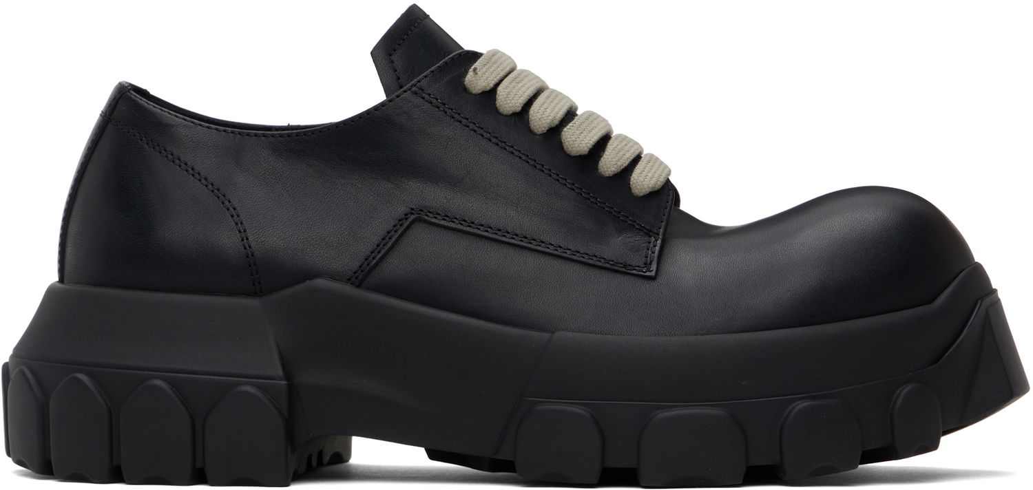 Superge in čevlji Rick Owens Rick Owens Hollywood Bozo Tractor Derbys Črna | RU01E5884 LGE, 0