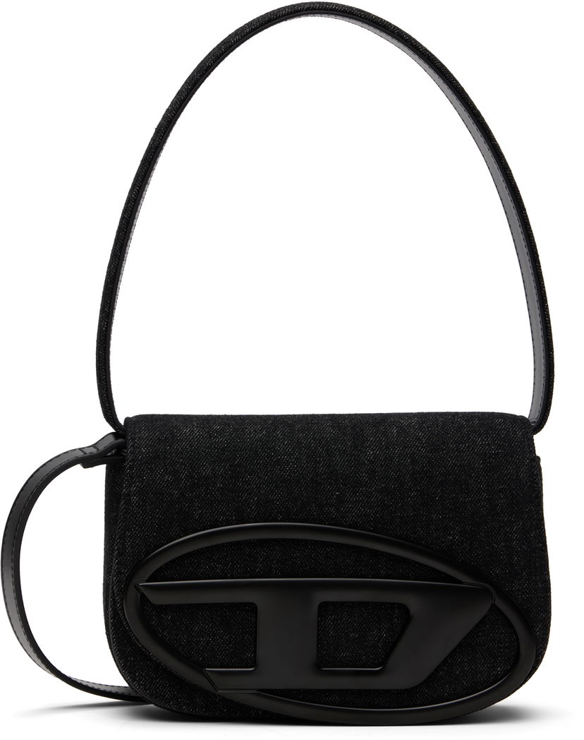 Torba za čez ramo Diesel 1DR Denim Shoulder Bag with Logo Črna | X08396-P6901-T8013