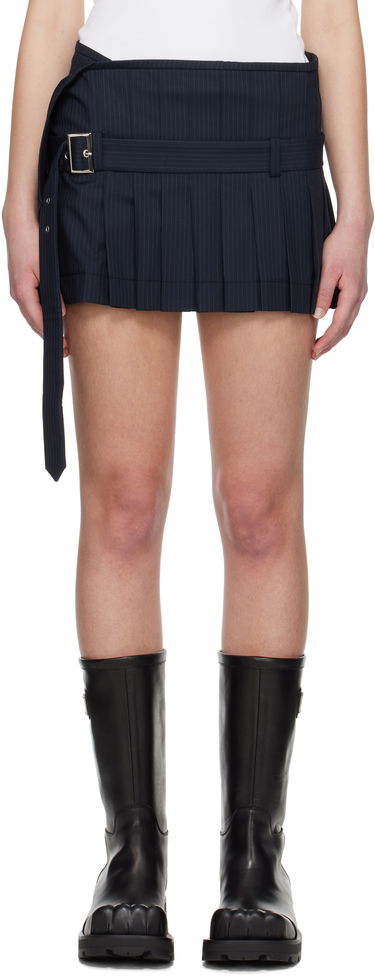 Krila Charles Jeffrey Loverboy Charles Jeffrey LOVERBOY Wrap Kilt Miniskirt Mornarica | 54050301, 0