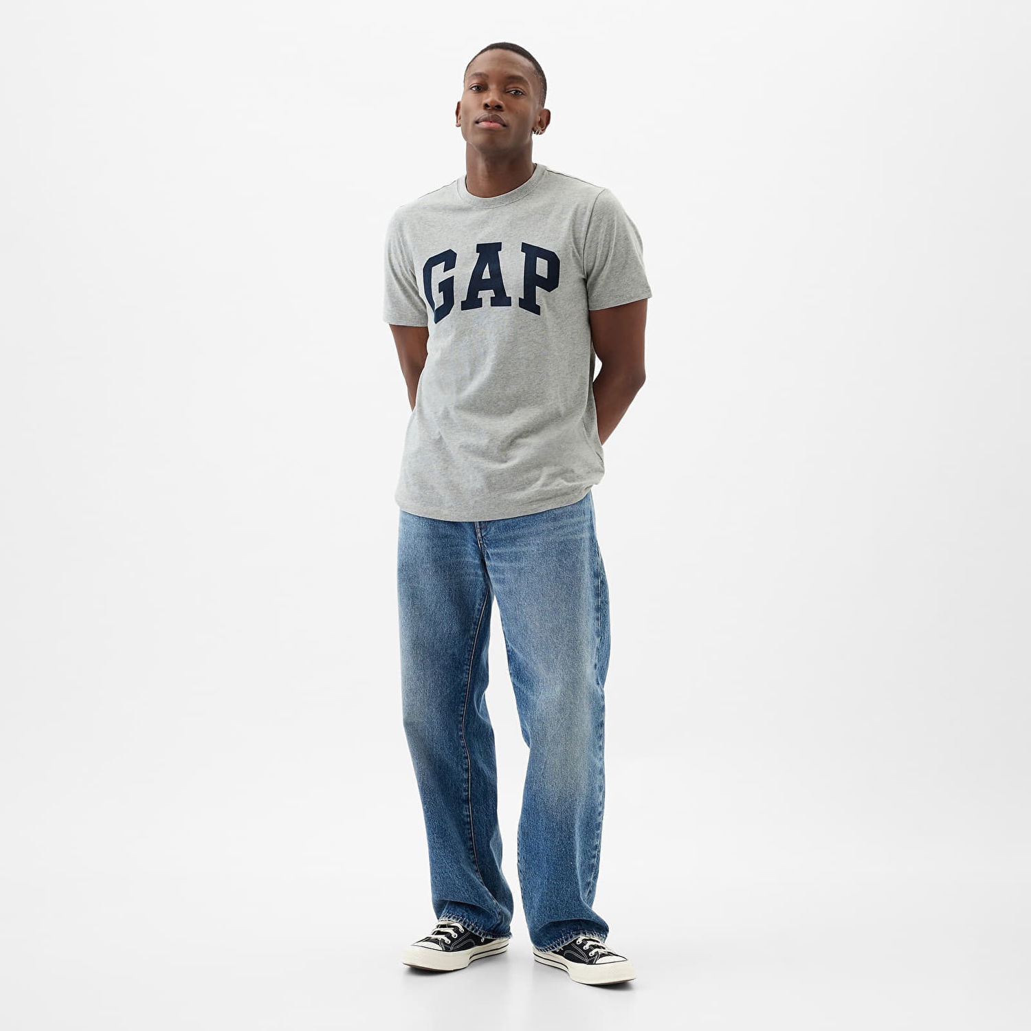 Majica GAP Basic Logo Tee Heather Grey Siva | 856659-00, 1