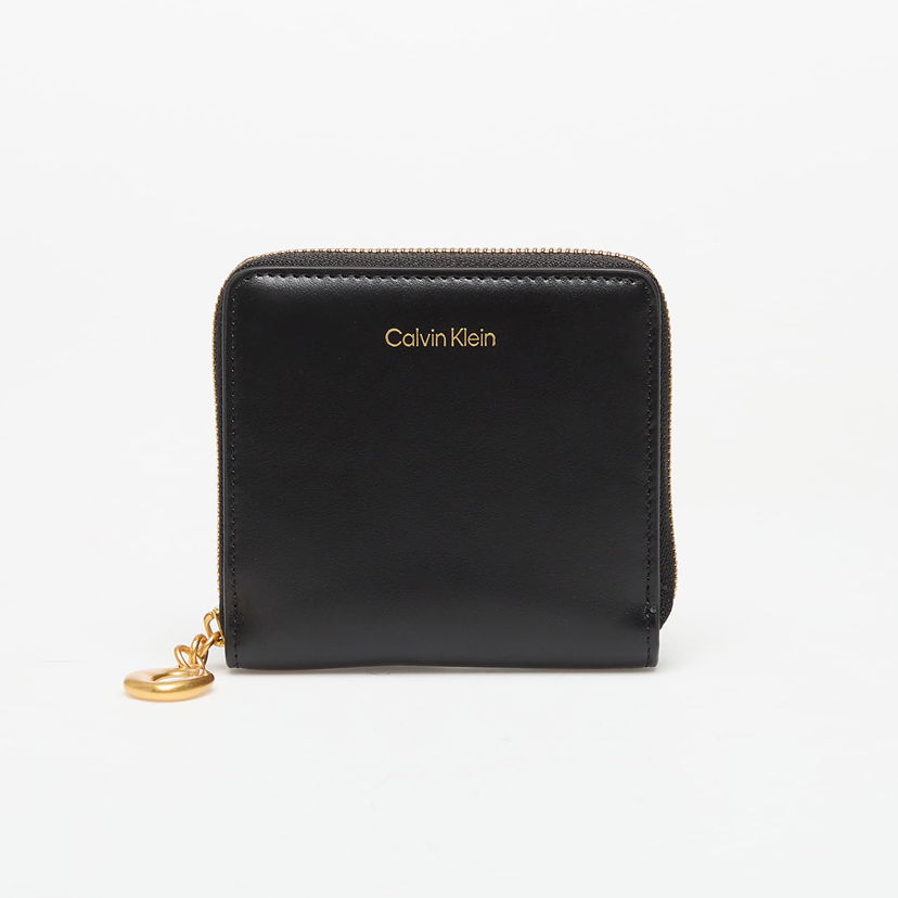 Denarnica CALVIN KLEIN Wallet Hardware Square Zip Around Black Črna | LV04F1044G UB1