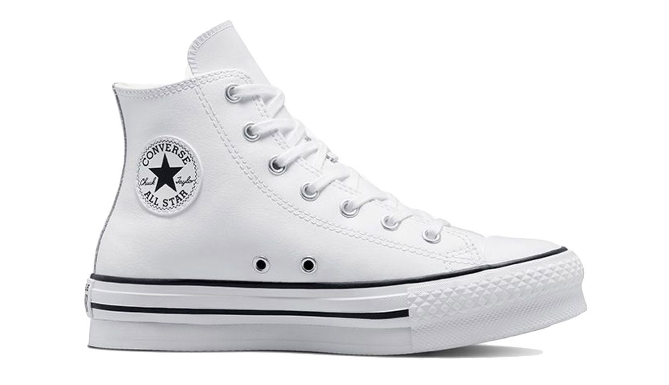 Superge in čevlji Converse Chuck Taylor All Star Eva Lift Platform Leather High Top Bela | A02486C, 0