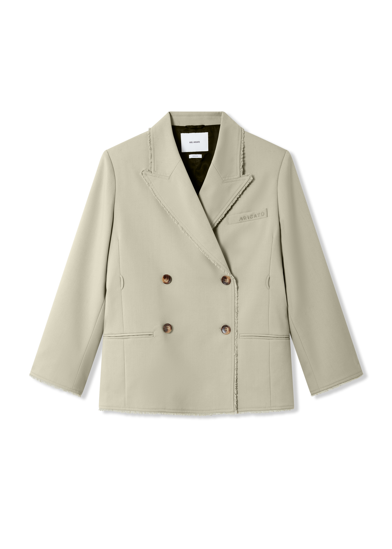 Jakna AXEL ARIGATO Thea Frayed Double-Breasted Blazer Bež | A3305001, 1