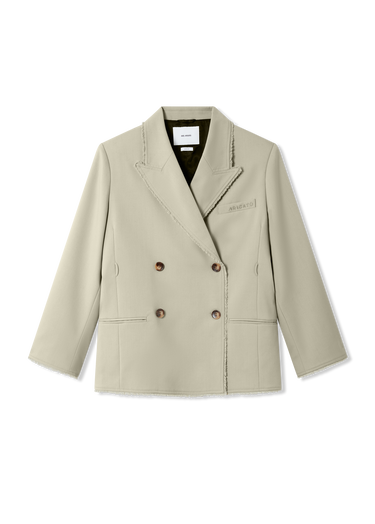 Jakna AXEL ARIGATO Thea Frayed Double-Breasted Blazer Bež | A3305001, 1