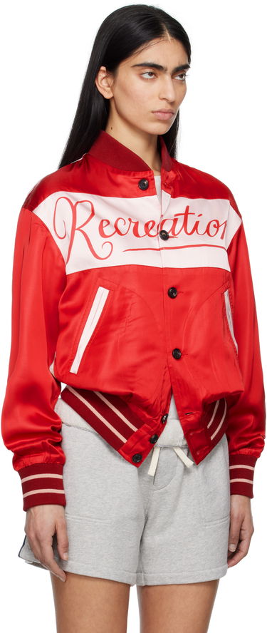 Bomber jakna Bode Bode Postcard Rally Jacket Rdeča | MRS25JA021, 1