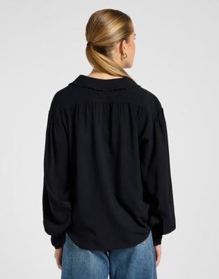 Srajce Lee Regular Statement Collar Shirt Unionall Črna | 112371292, 0