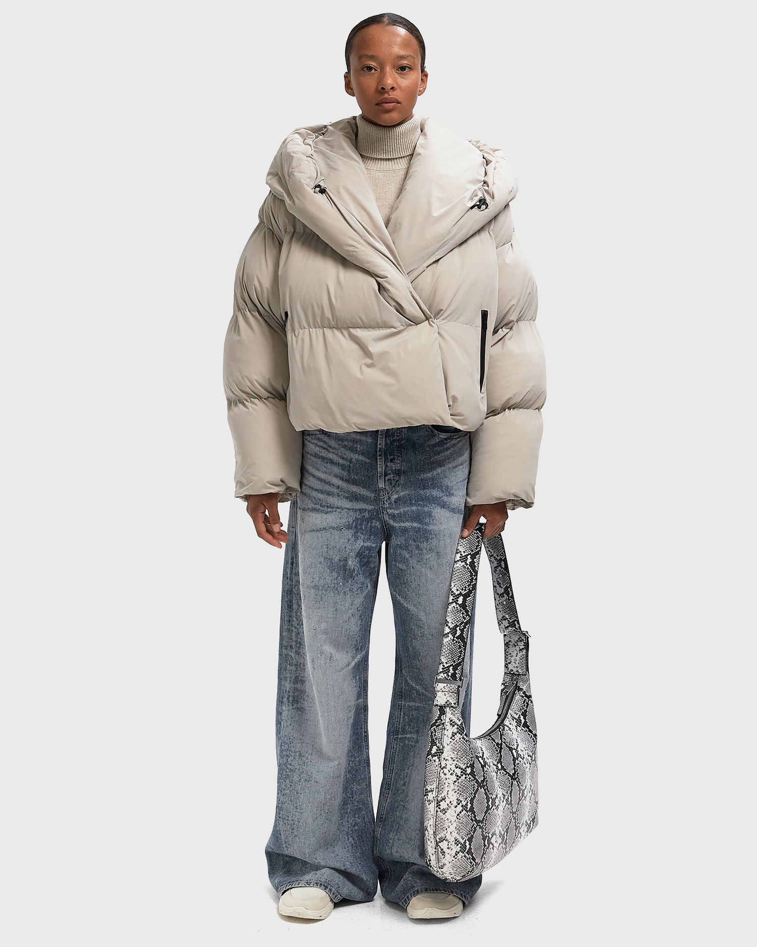 Puhovka Diesel Wiley T1 Cropped Puffer Jacket Bež | A21106-0QMBB-7FE, 1