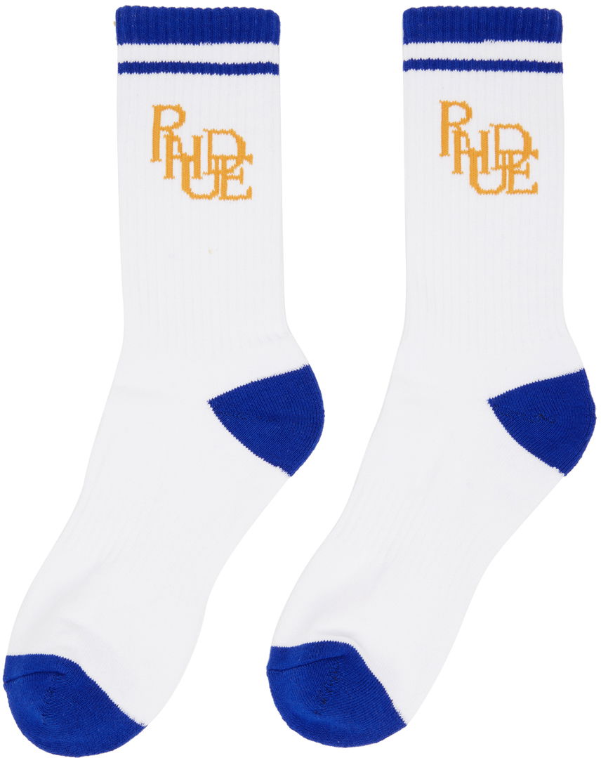 Nogavice Rhude Scribble Socks Bela | RHPS24SO05616153, 1