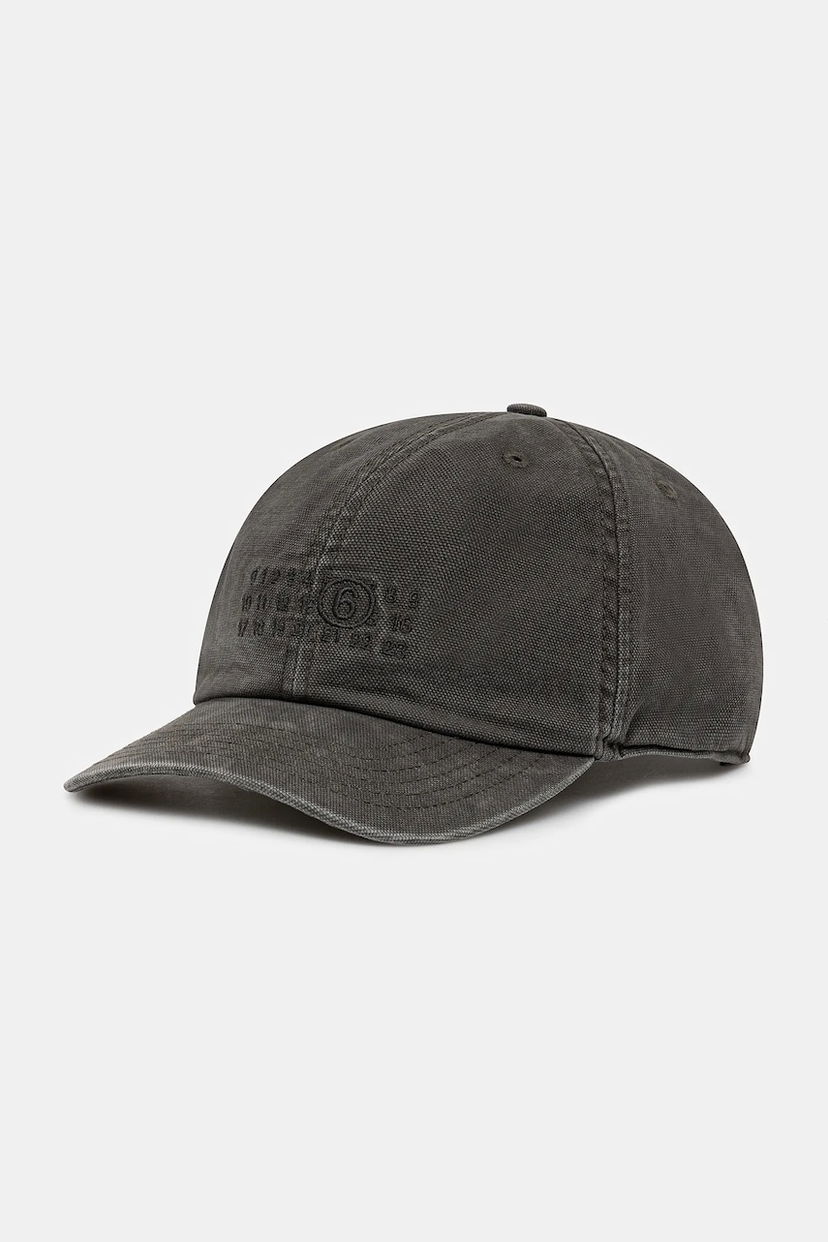 Kapa Maison Margiela MM6 Maison Margiela Cotton Baseball Cap Siva | SH0TC0005.M35346.860