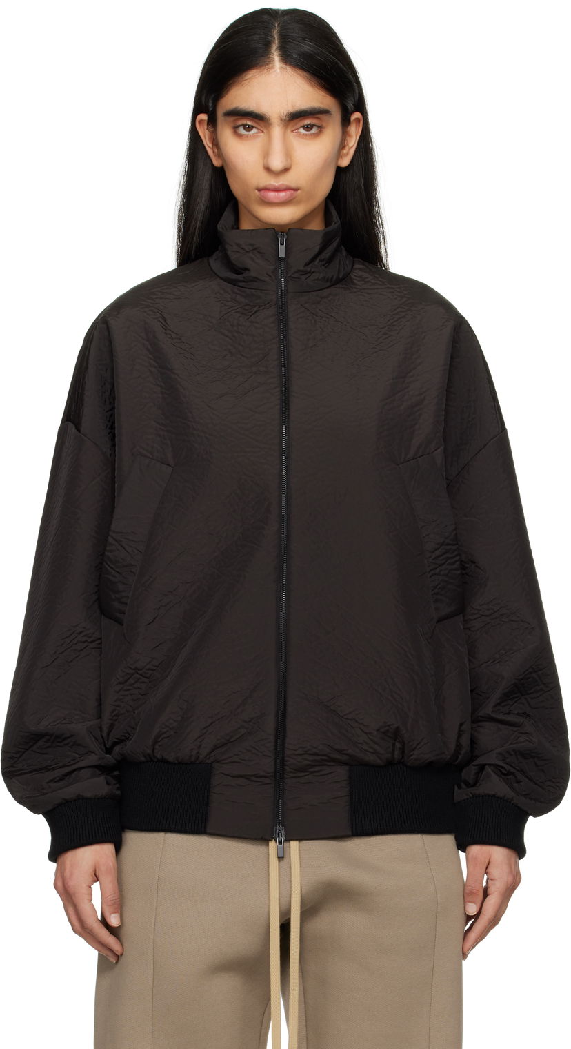 Bomber jakna Fear of God Fear of God Textured Track Jacket Črna | FGE230-327CPN