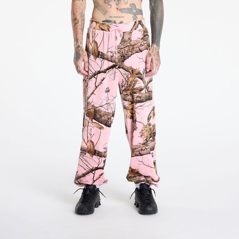 Trenirka Pleasures PLEASURES Realtree Velour Track Pants Roza | P25JC002-PINK